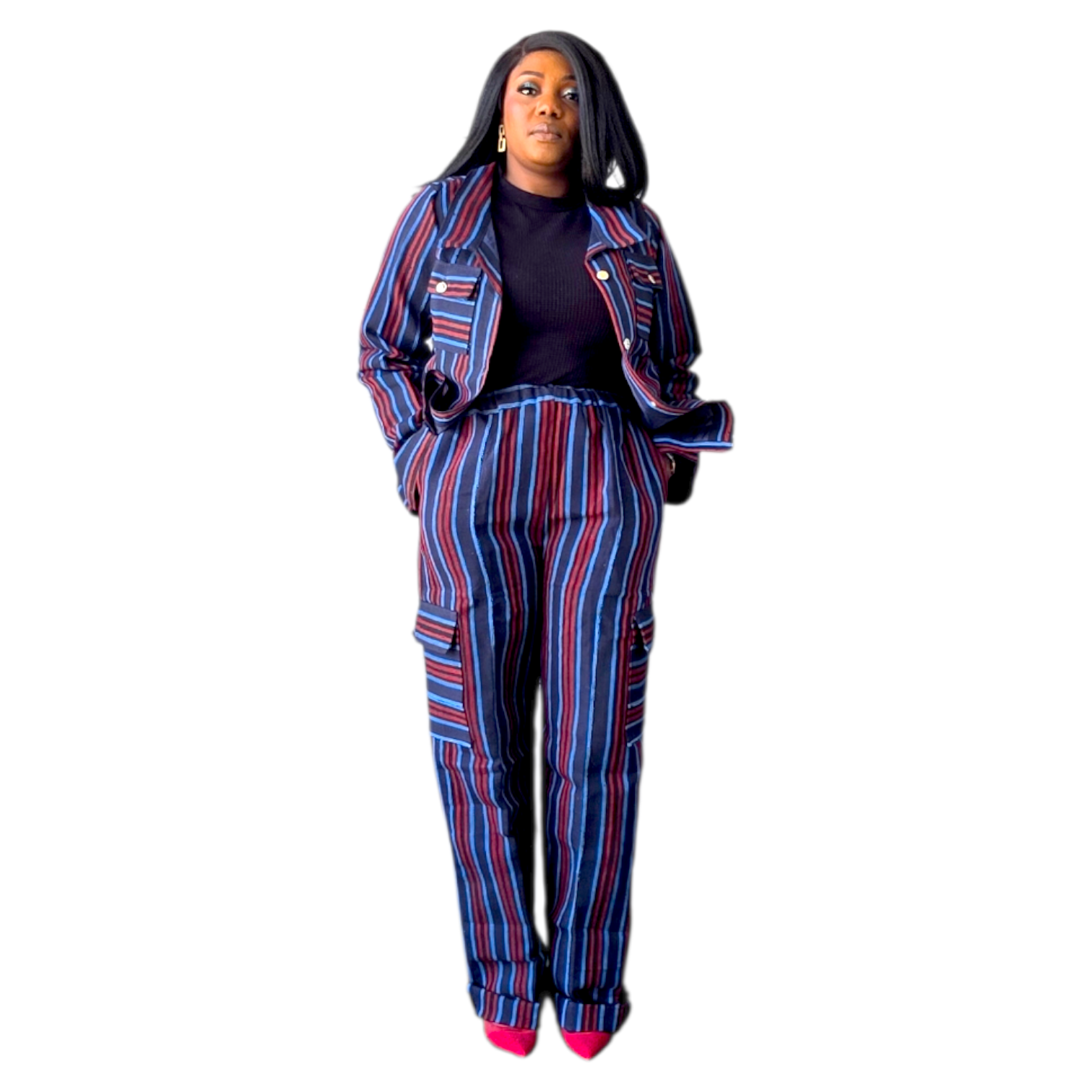 Ọlá Aso-Oke Set – Button Jacket