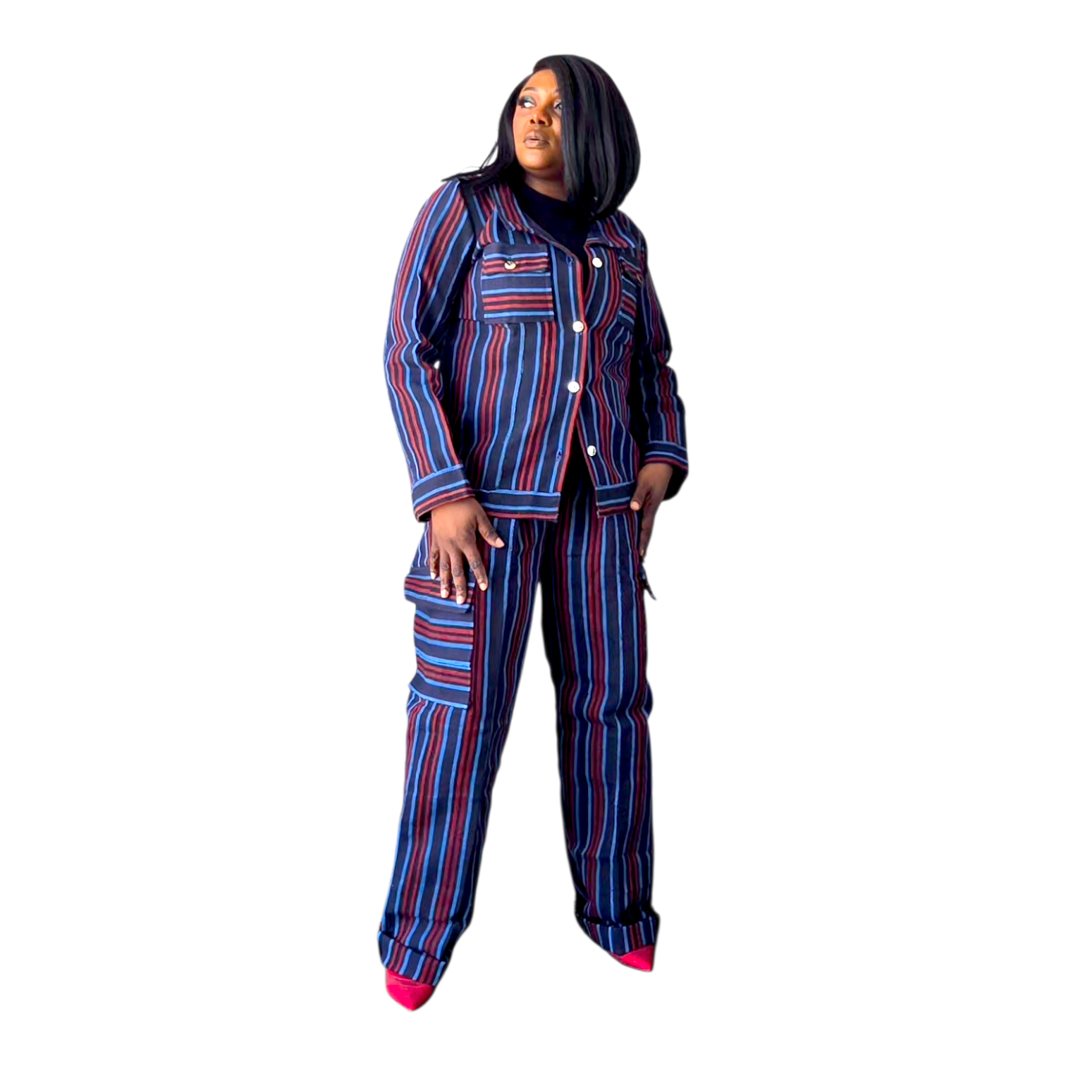 Ọlá Aso-Oke Set – Button Jacket