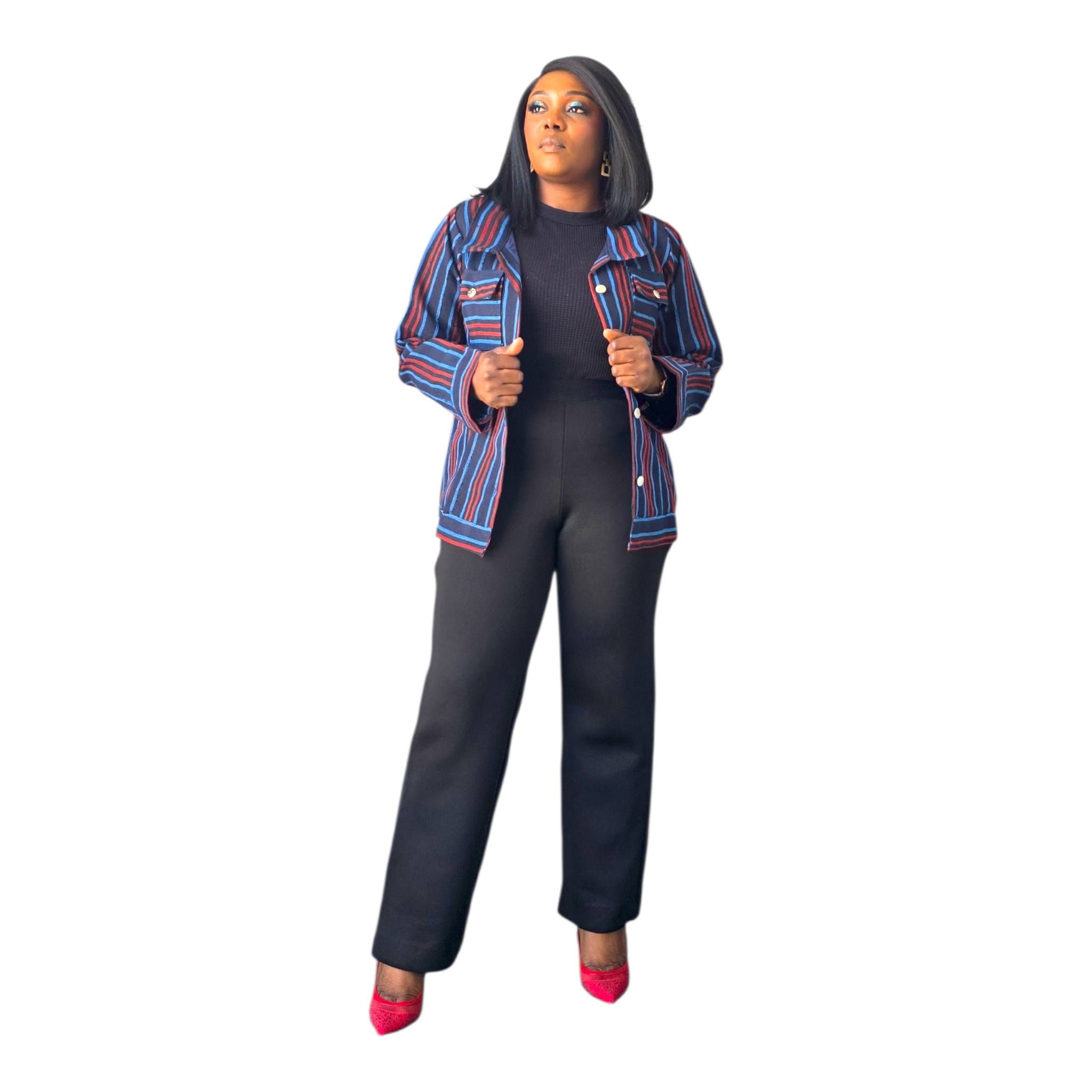 Ọlá Aso-Oke Jacket – Button
