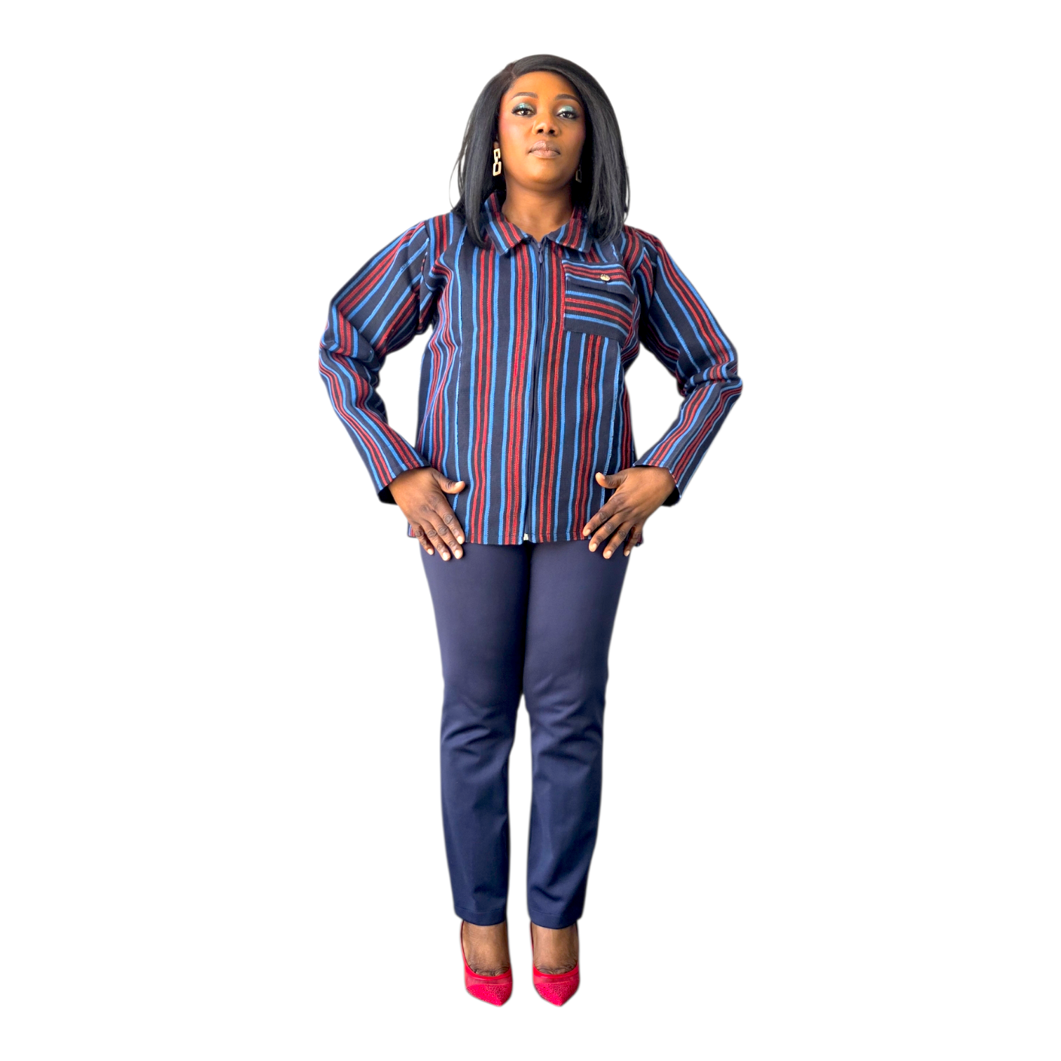 Ọlá Aso-Oke Jacket – Zip