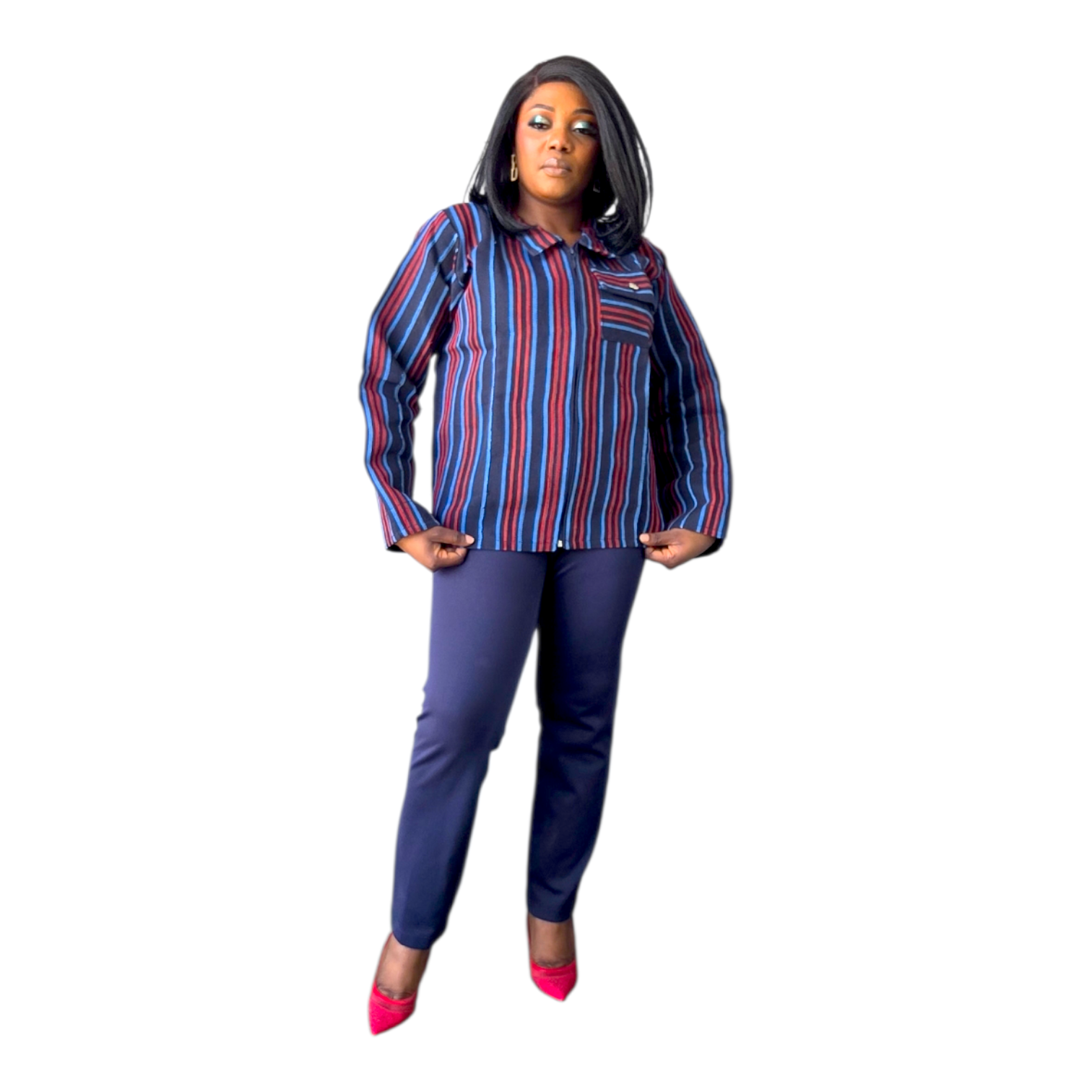 Ọlá Aso-Oke Jacket – Zip