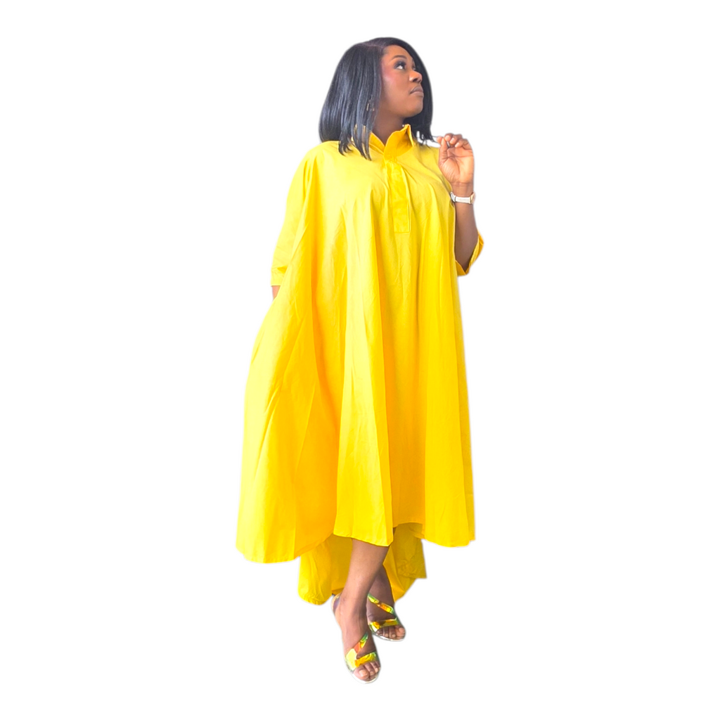 Zira High/Low Flared Dress