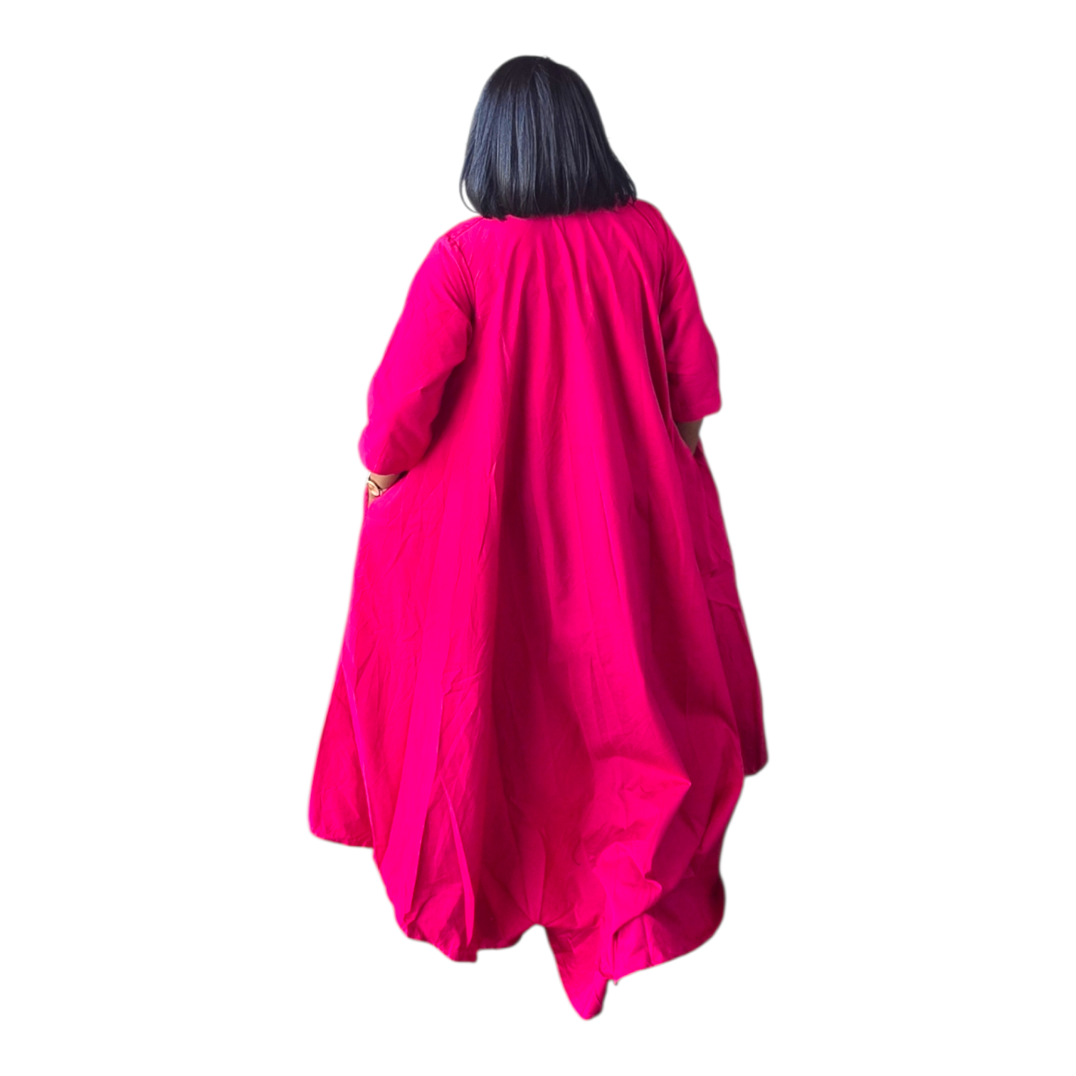 Zira High/Low Flared Dress