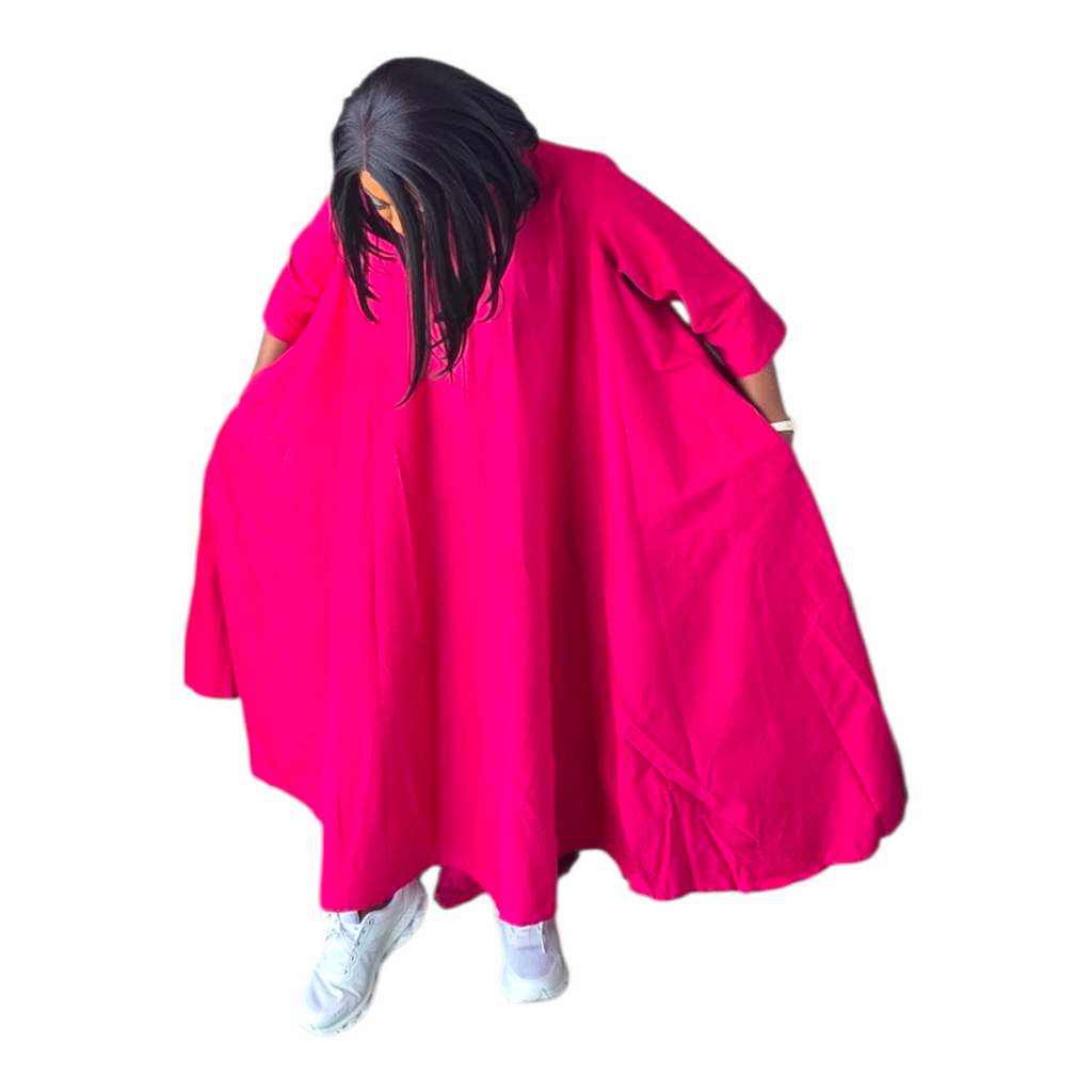 Zira High/Low Flared Dress
