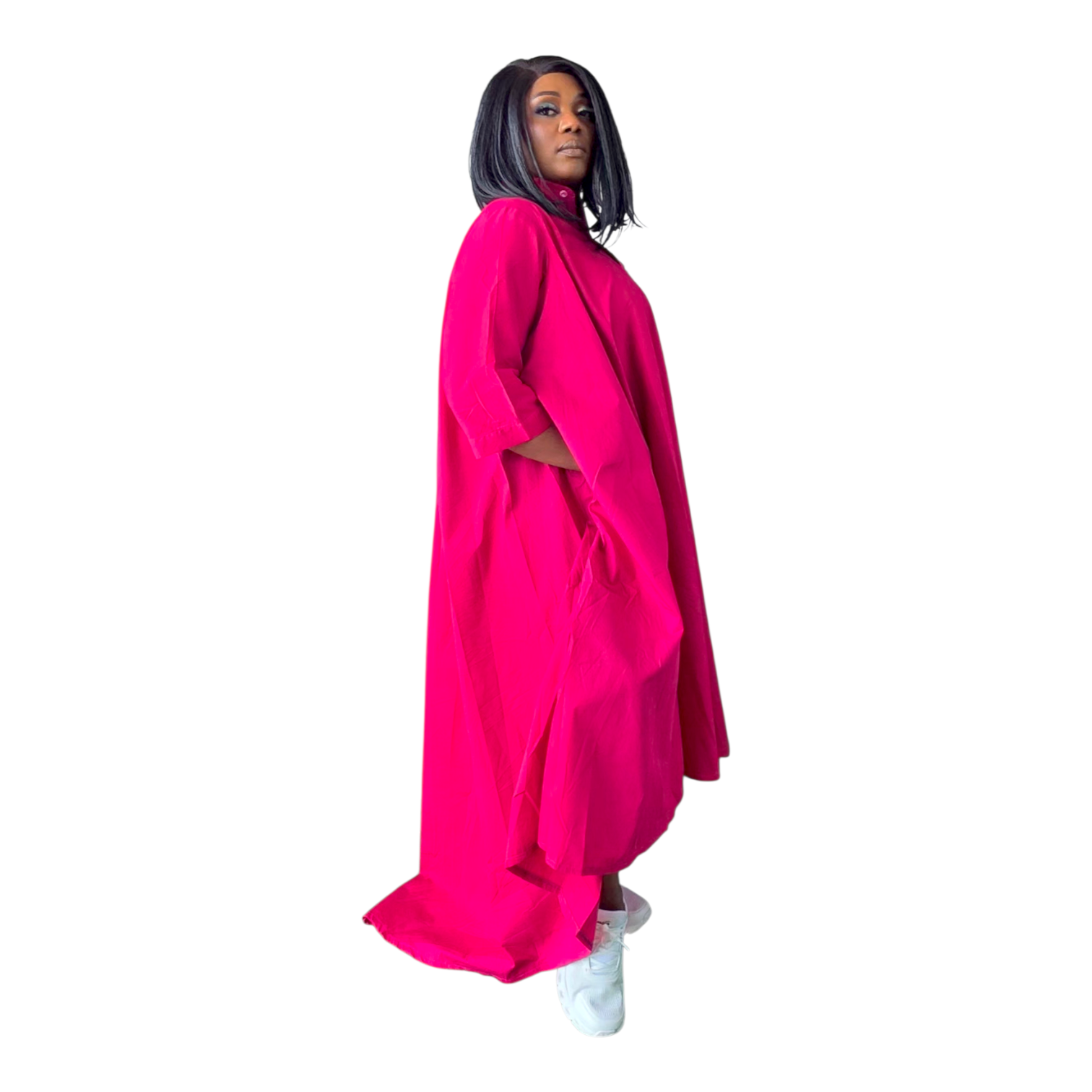 Zira High/Low Flared Dress