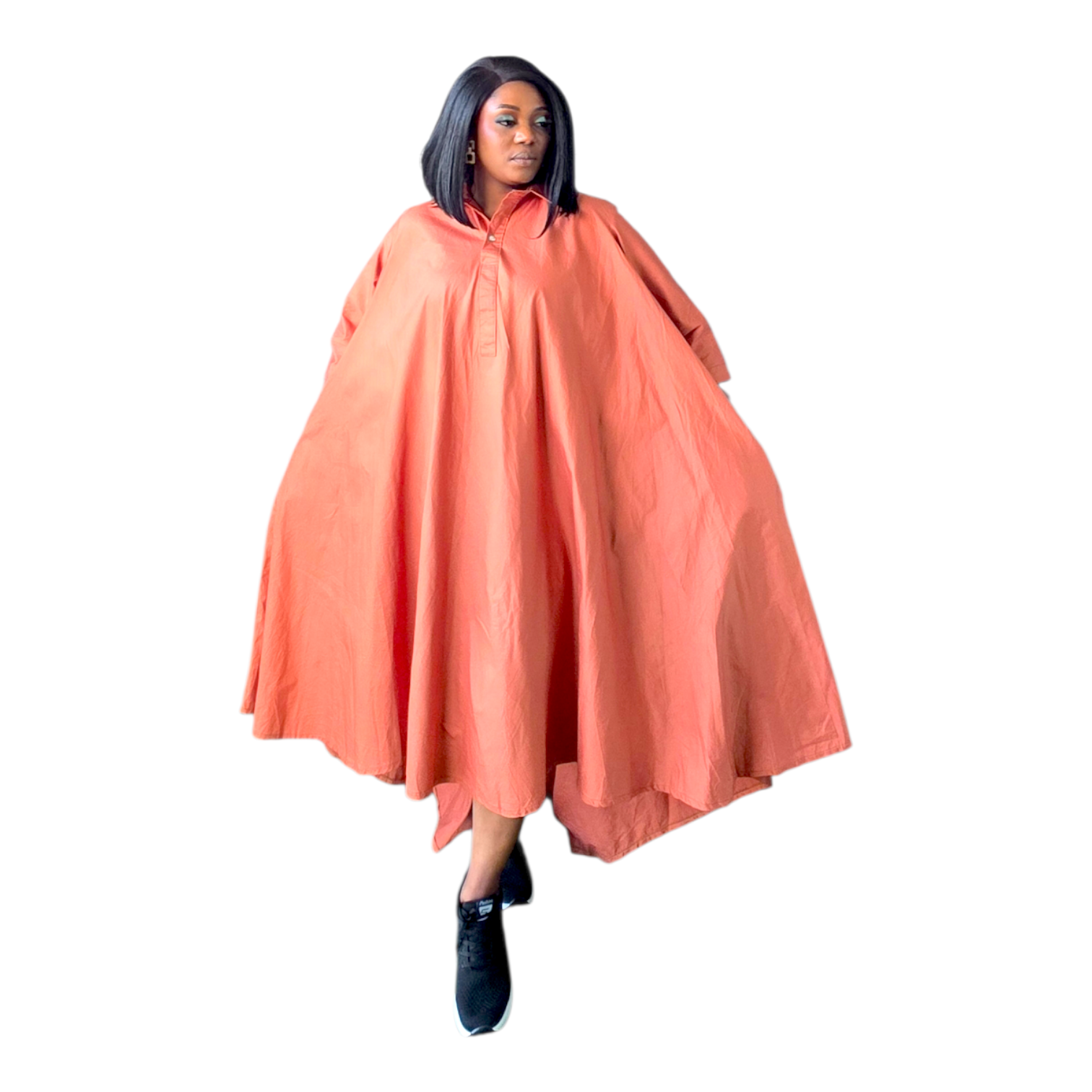 Zira High/Low Flared Dress