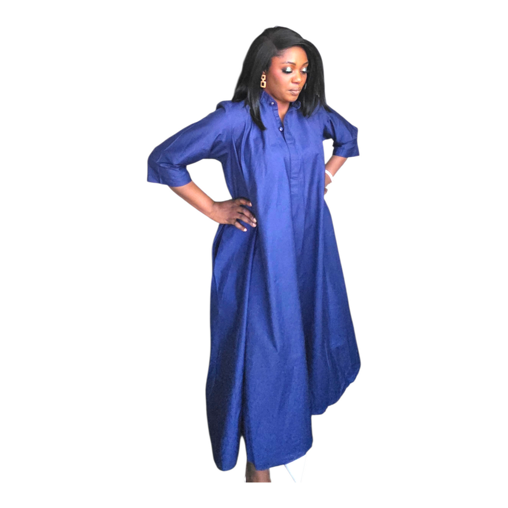 Zira High/Low Flared Dress