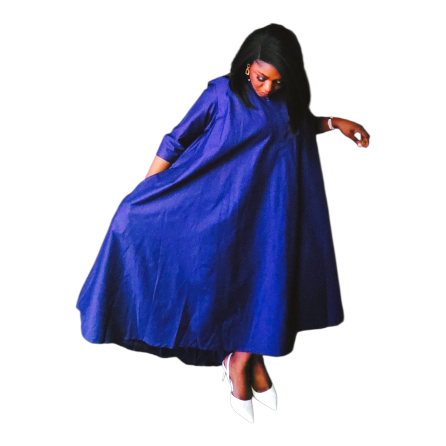 Zira High/Low Flared Dress