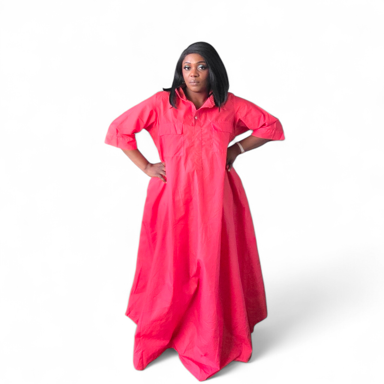 Zira Long Flared Dress